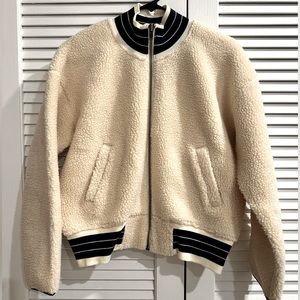 Madewell Sherpa bomber jacket